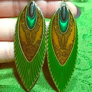Green Earrings